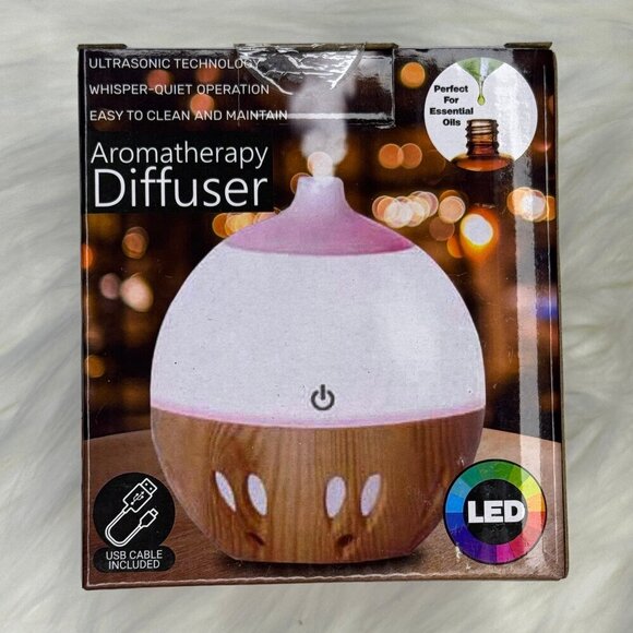 Color Changing Round Bowl Vase Aromatherapy Diffuser - Picture 4 of 6